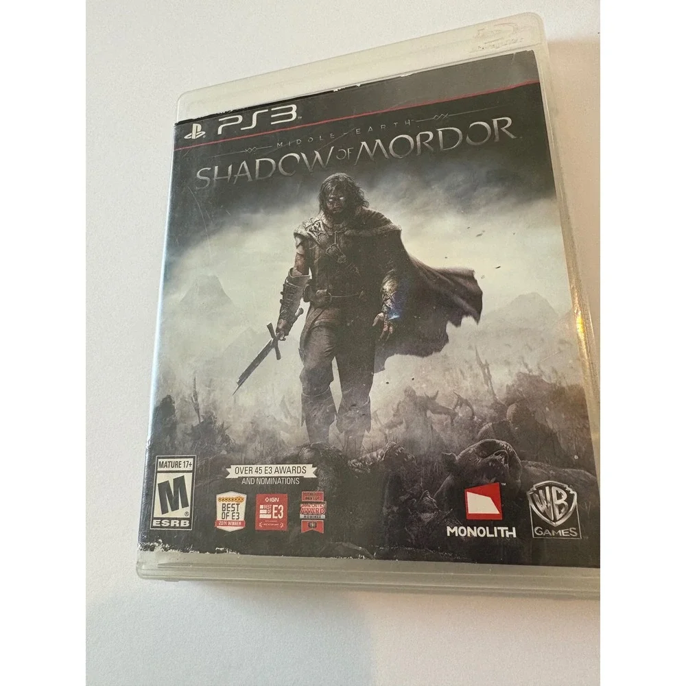 Middle Earth Shadow of Mordor PS3 Game Playstation 3 Action Adventure‎